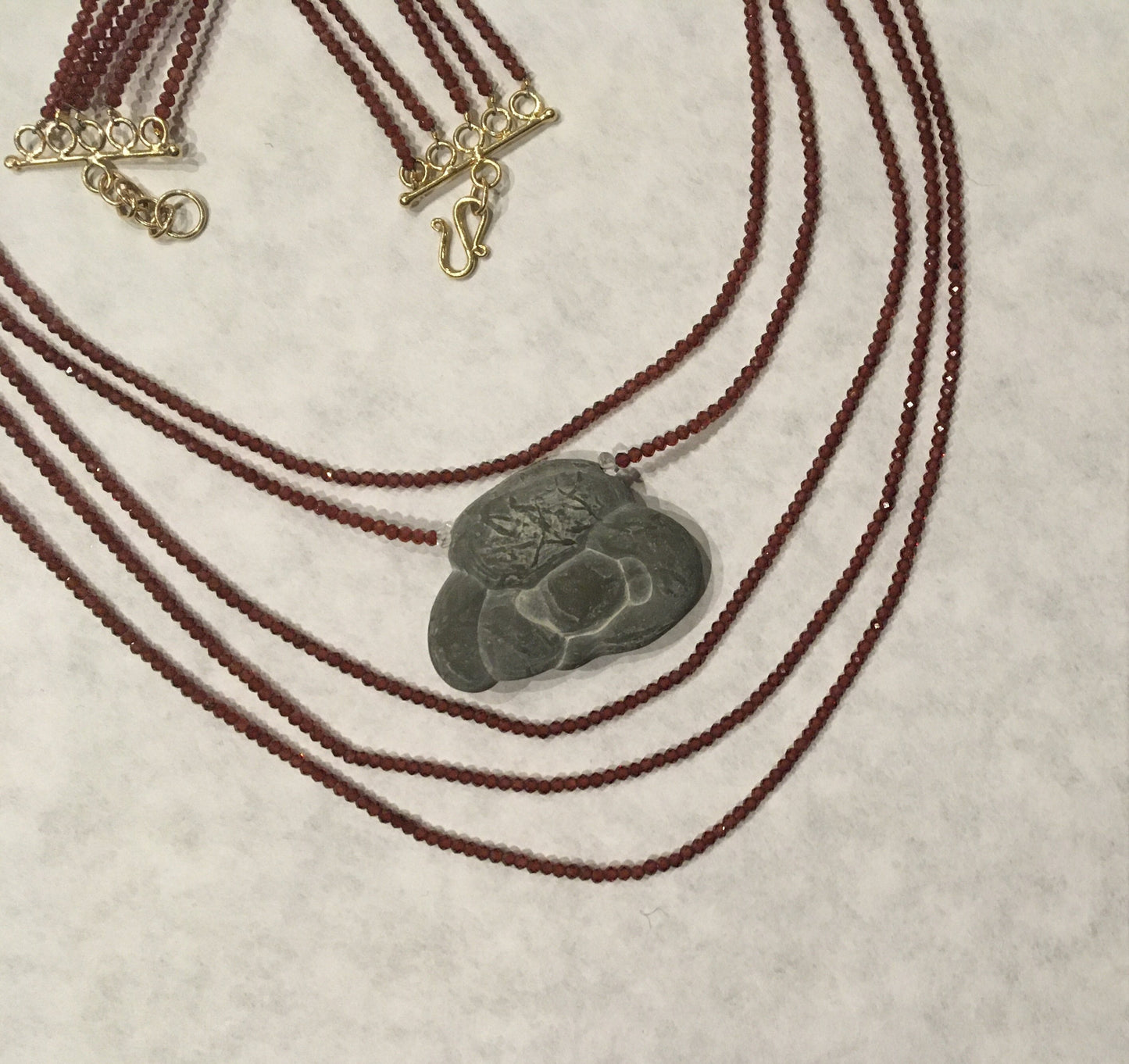 5-Strand Goddess Stone Necklace