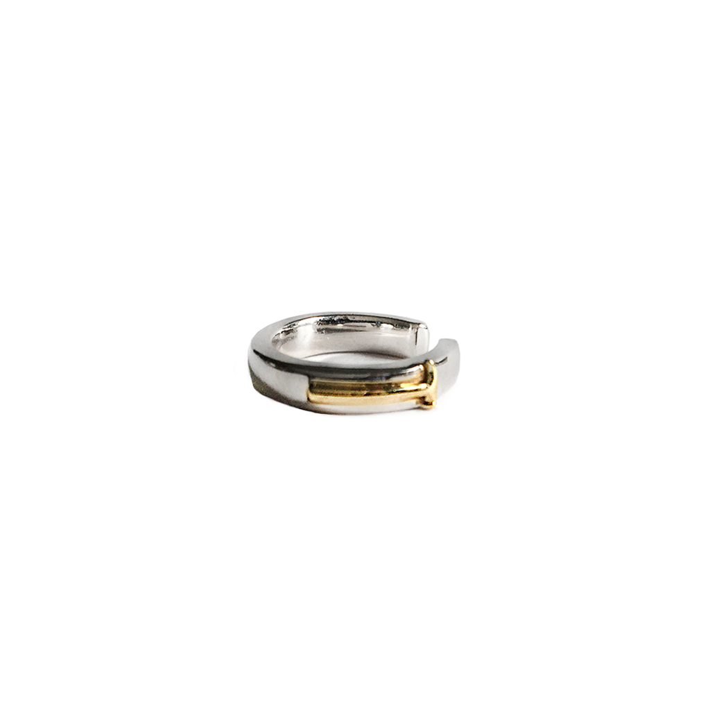 Band Together + Get To Work Hammer Ear Cuff Midi Ring by Pavé The Way® Jewelry