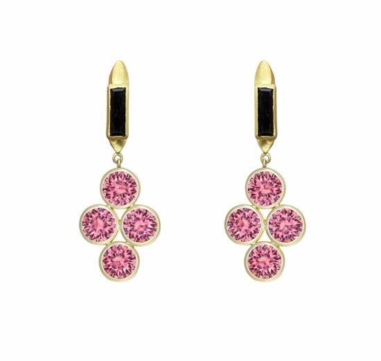 Black & Pink Debbie Earrings