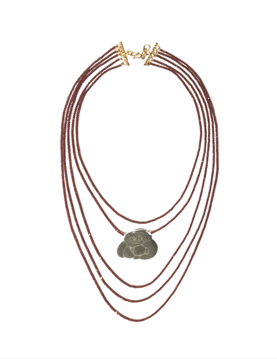 5-Strand Goddess Stone Necklace