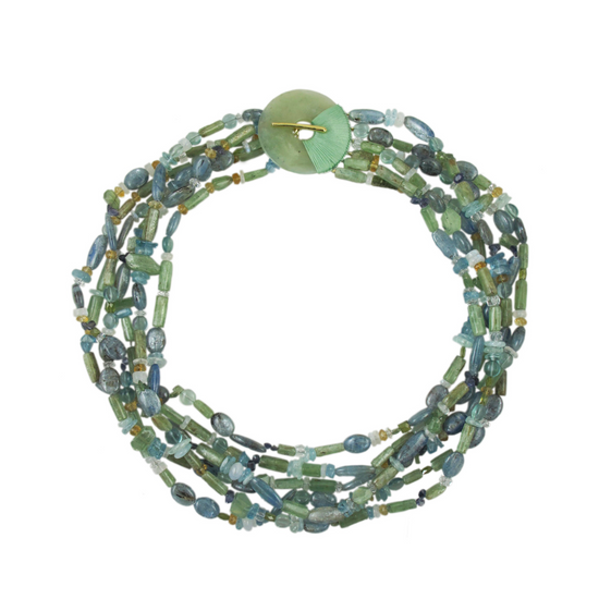 Load image into Gallery viewer, Big &amp;amp; Bold Aquamarine Necklace
