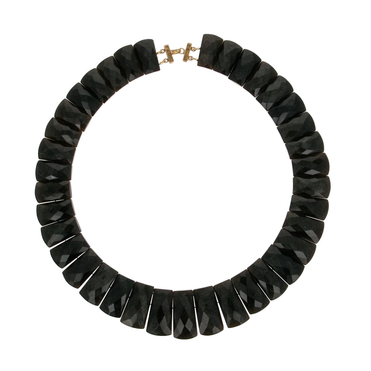 Bewitching Golden Obsidian Choker