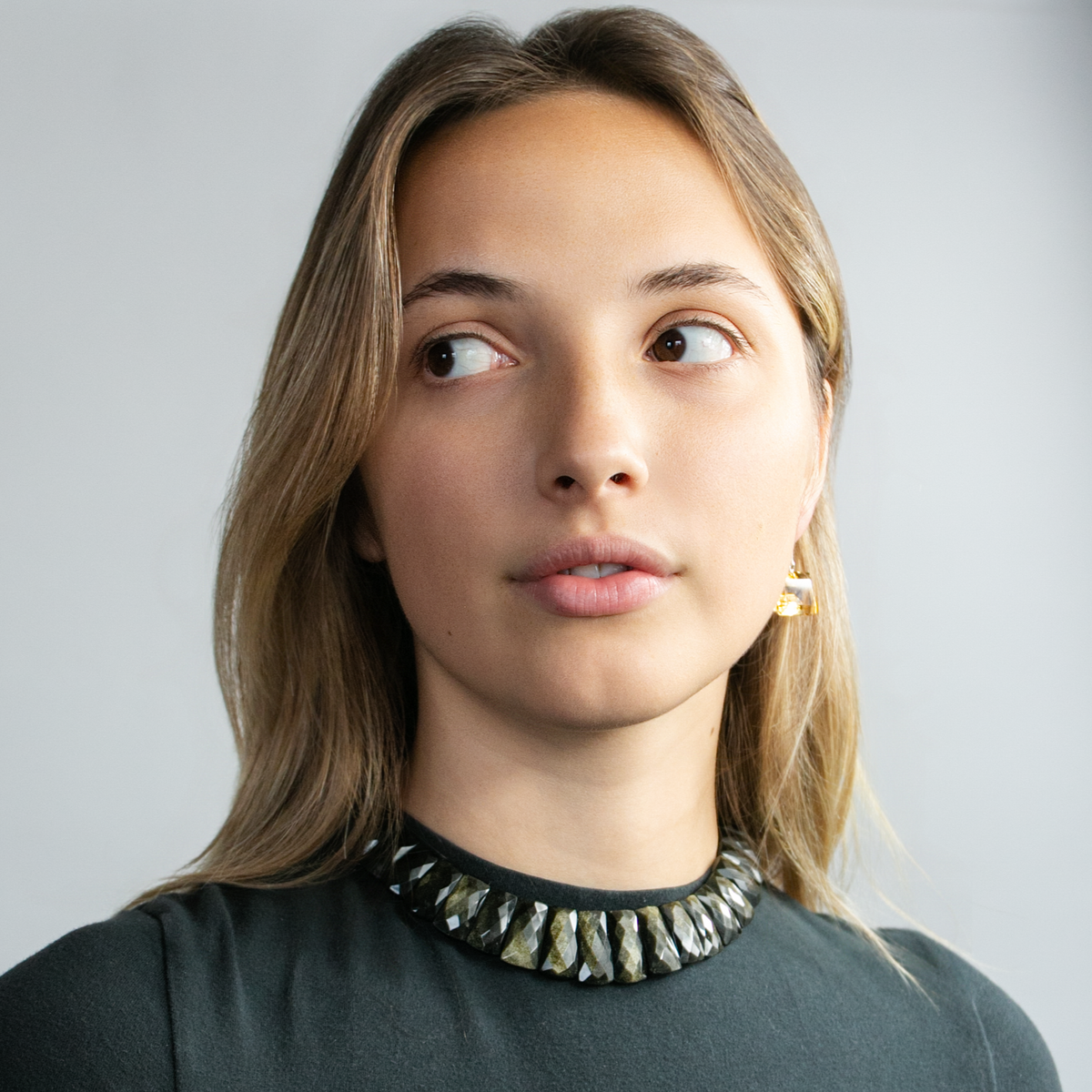 Bewitching Golden Obsidian Choker