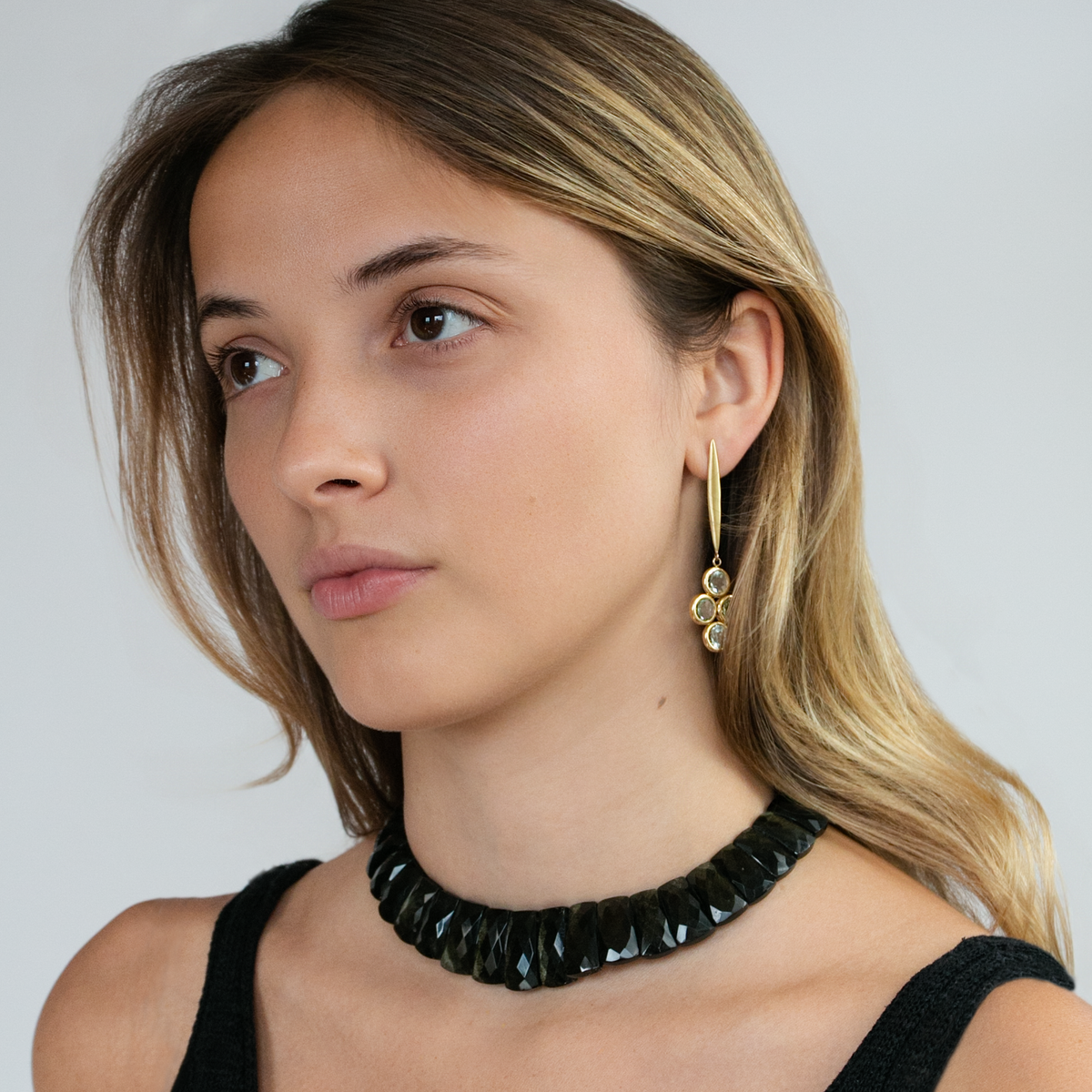 Bewitching Golden Obsidian Choker