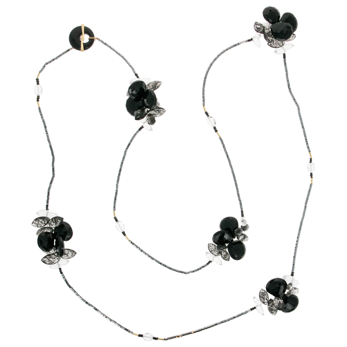 Black Onyx Rock Candy Necklace