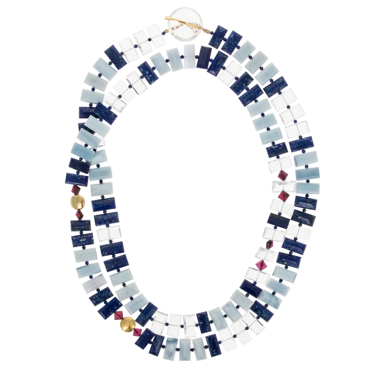 Blue Jeans Piano Key Necklace