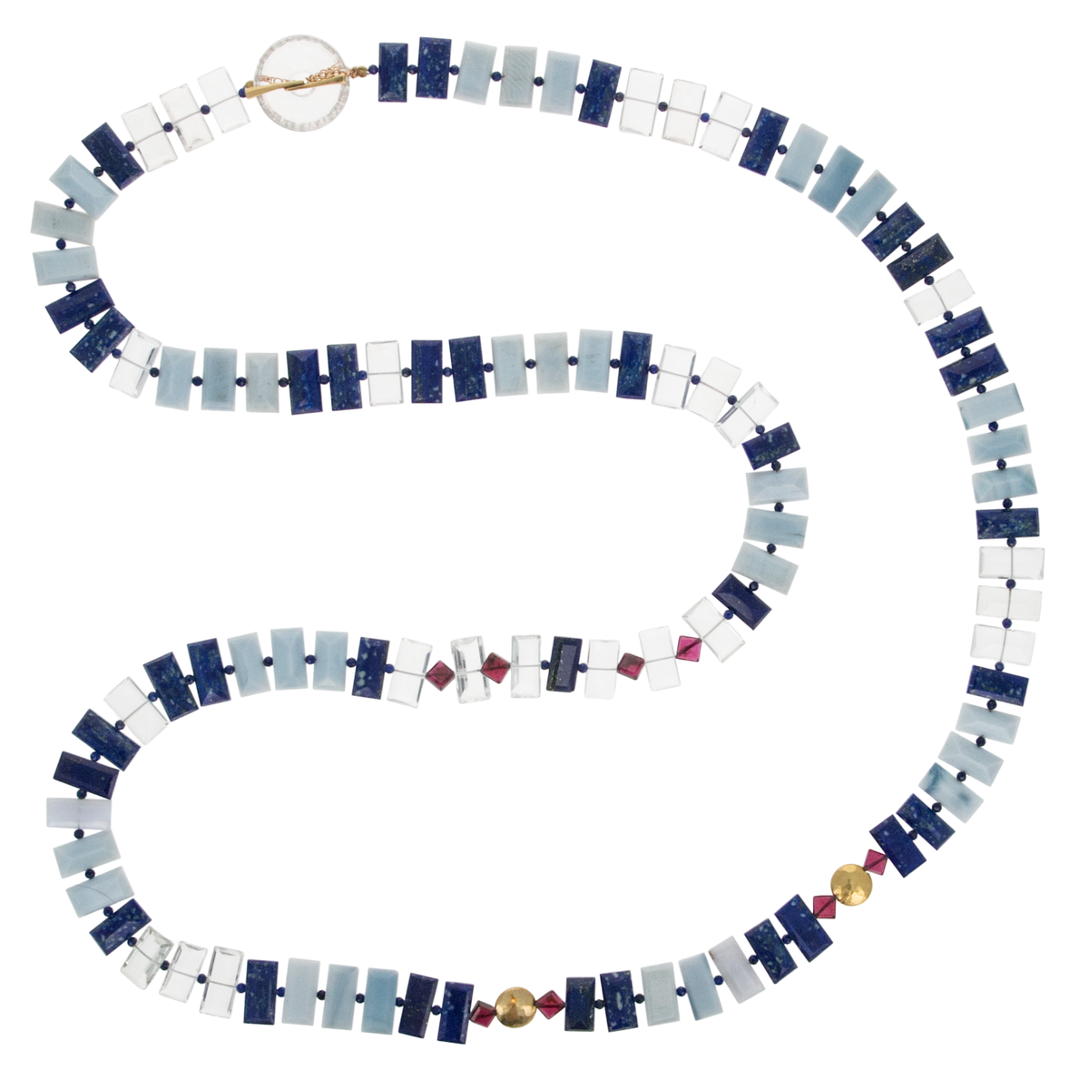 Blue Jeans Piano Key Necklace