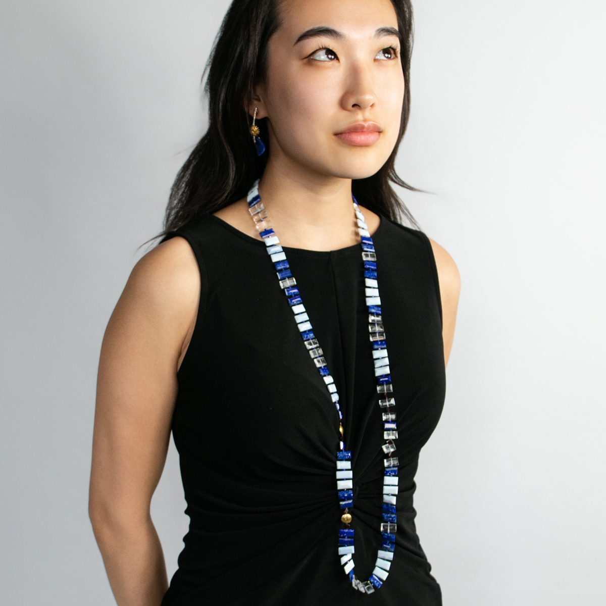 Blue Jeans Piano Key Necklace