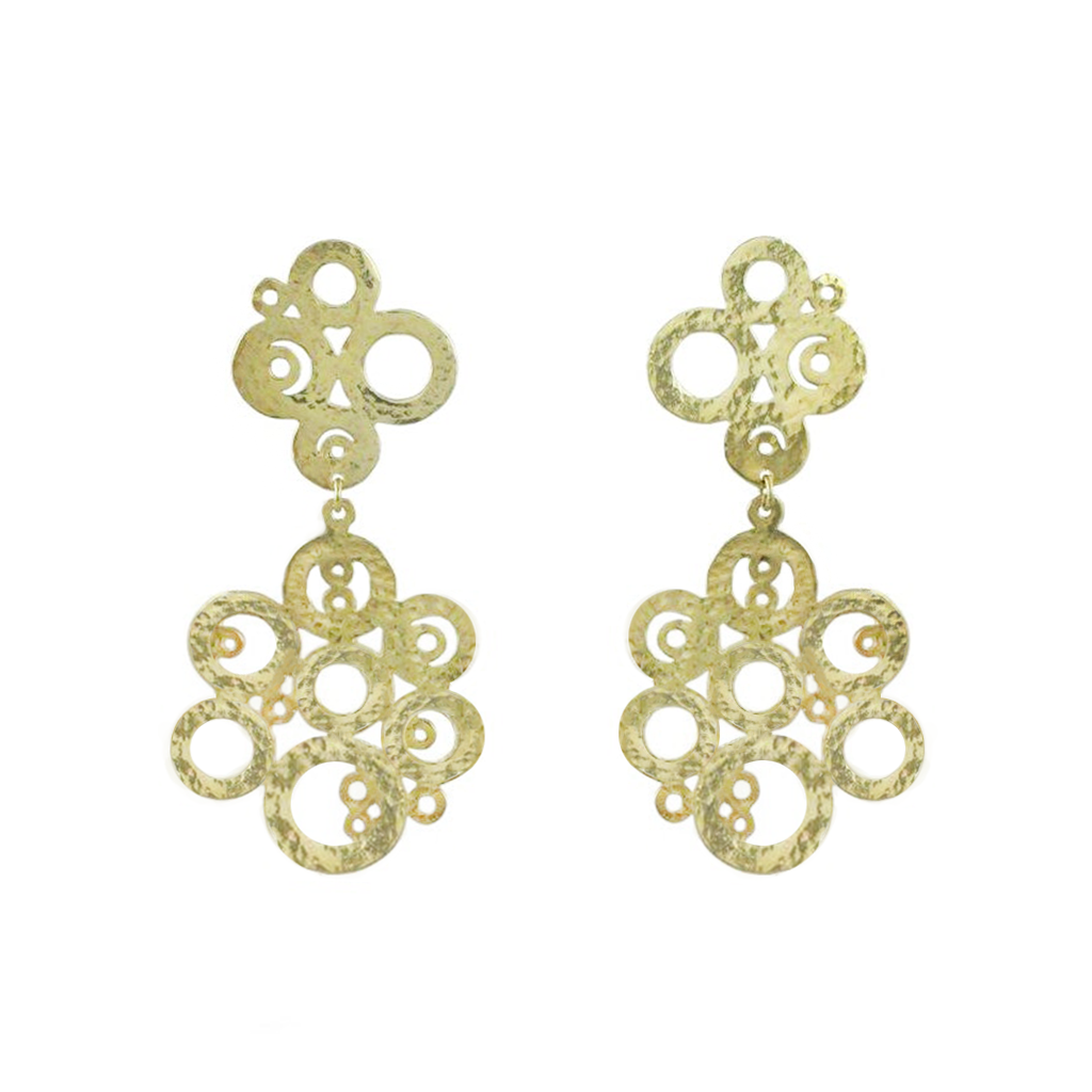 Vermeil Bubble Wand Earrings