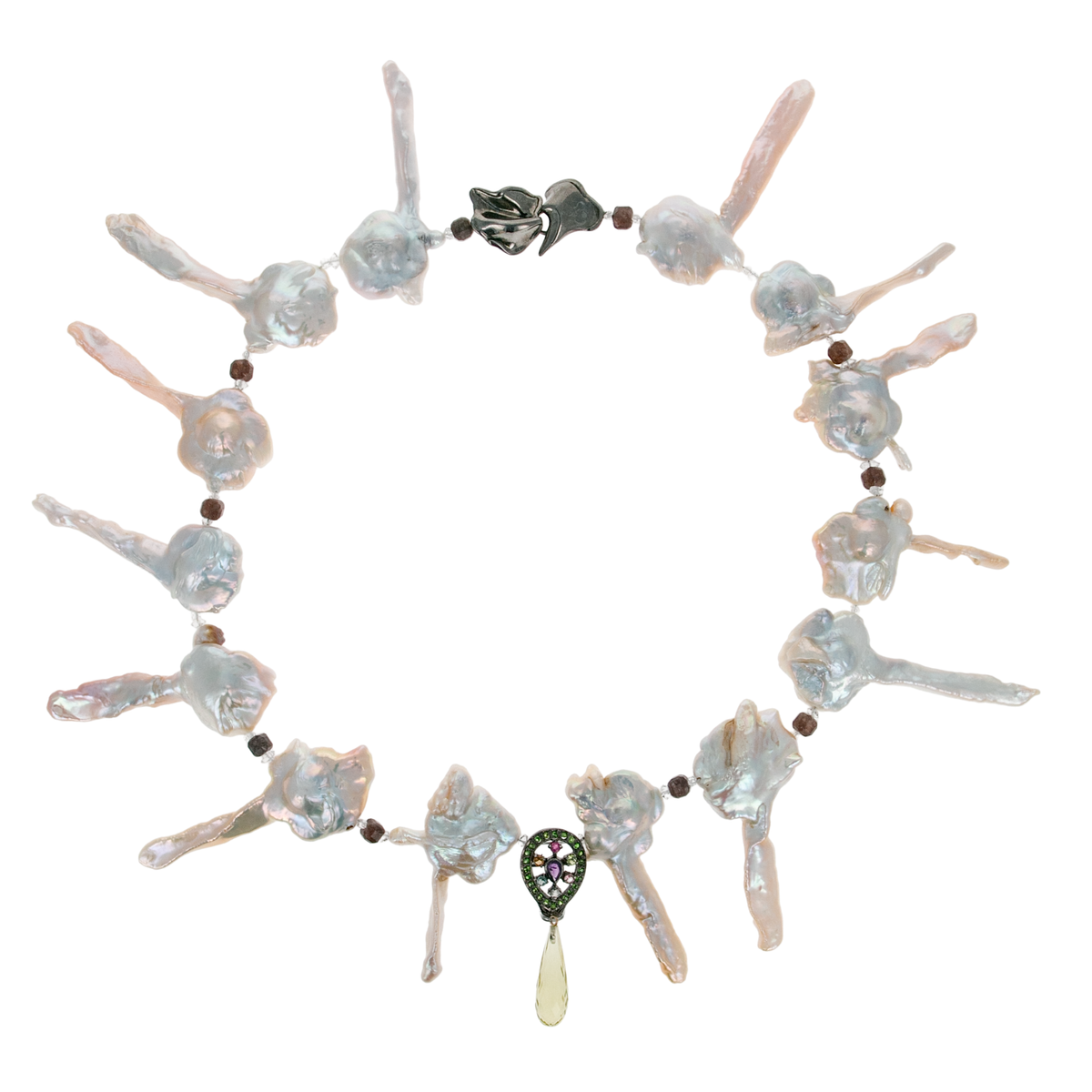 Celestial Key Pearl Necklace