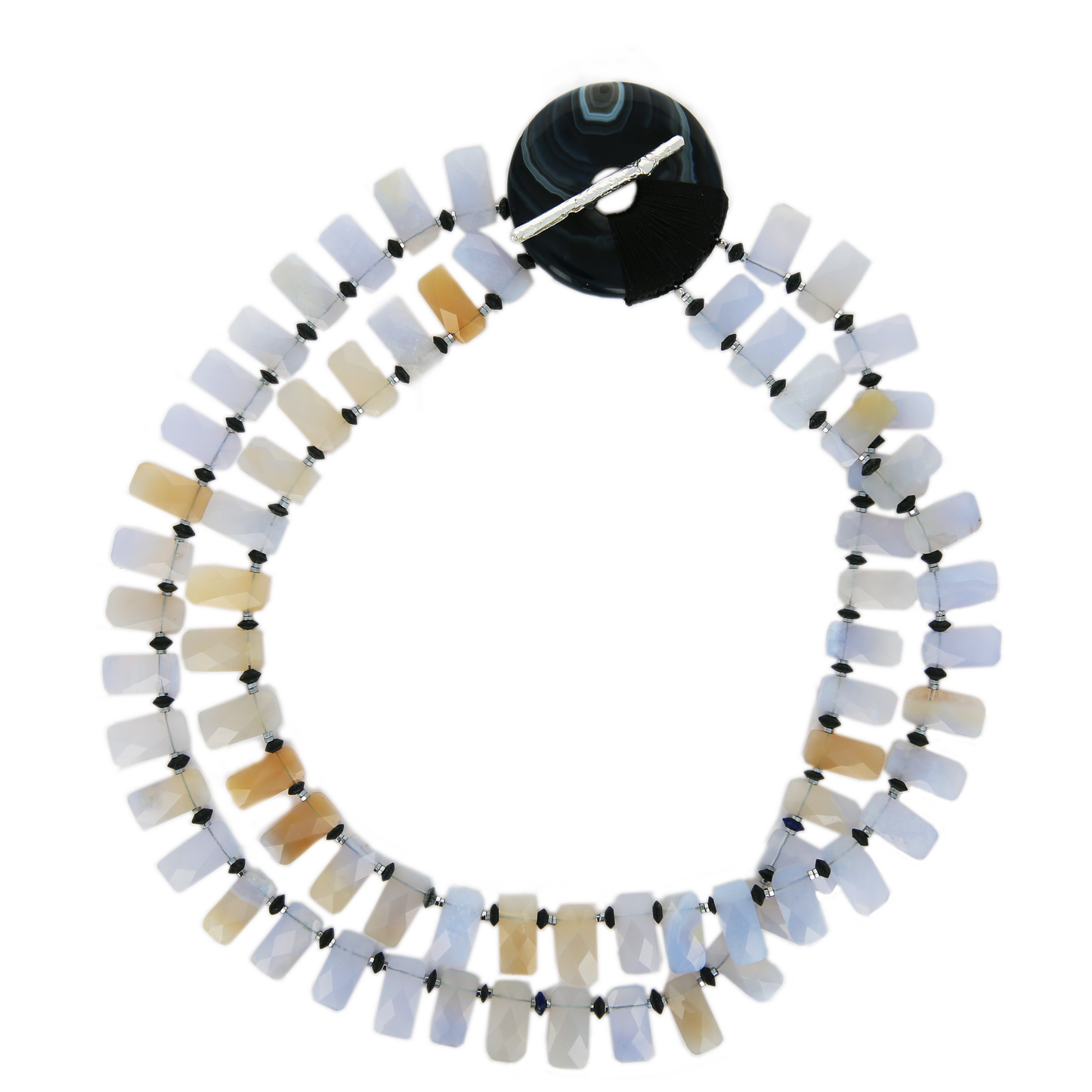Chalcedony Two-Strand Necklace