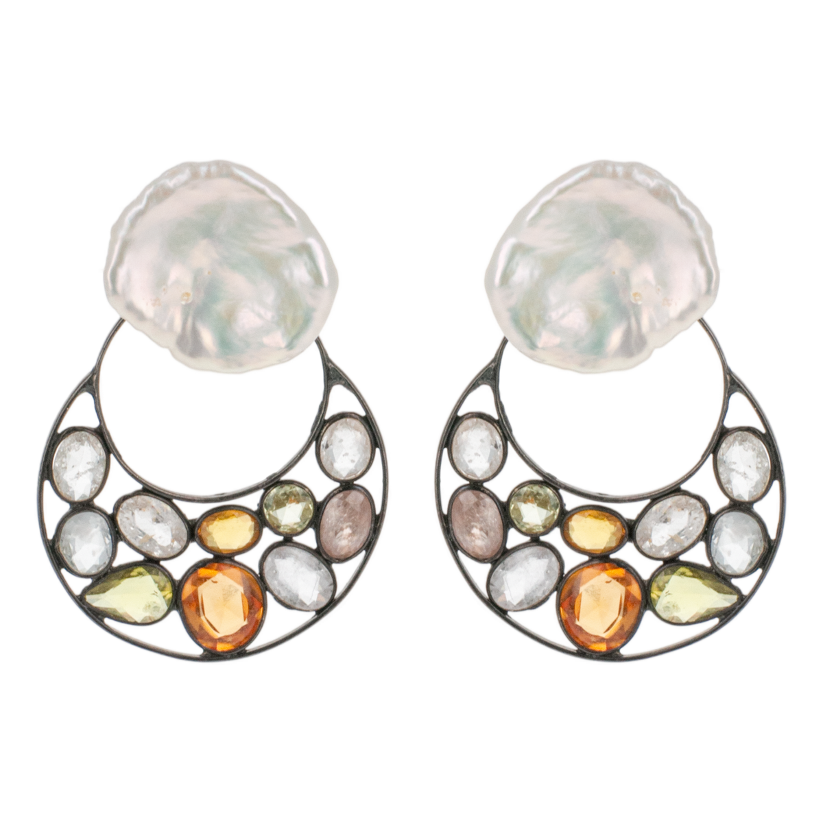 Circling the Moon Earrings