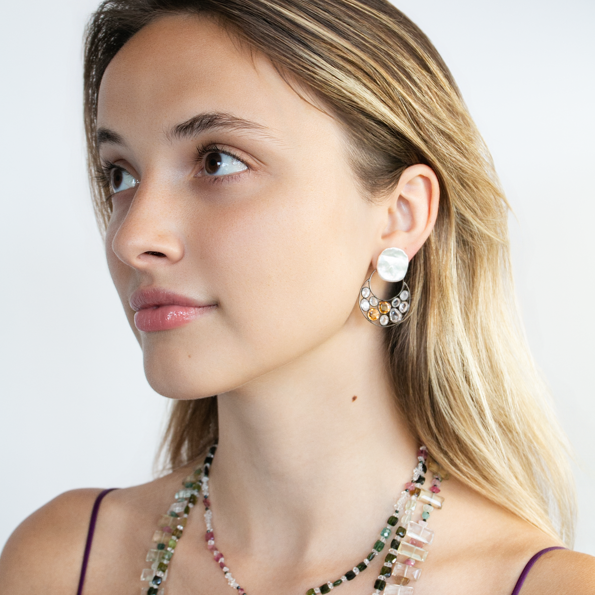 Circling the Moon Earrings