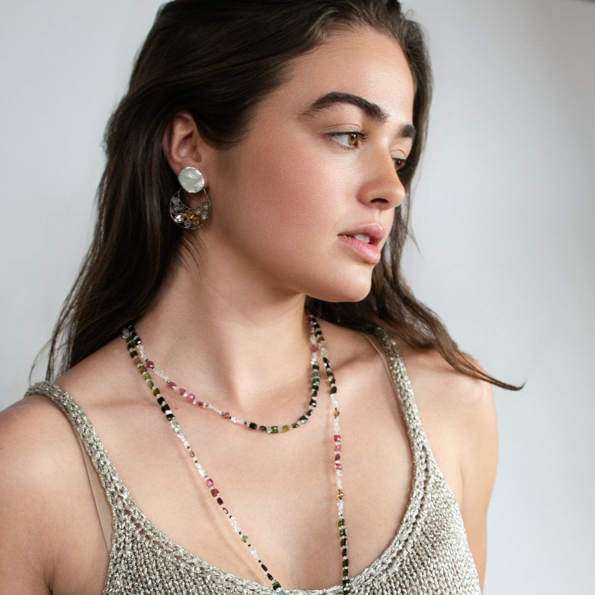 Circling the Moon Earrings