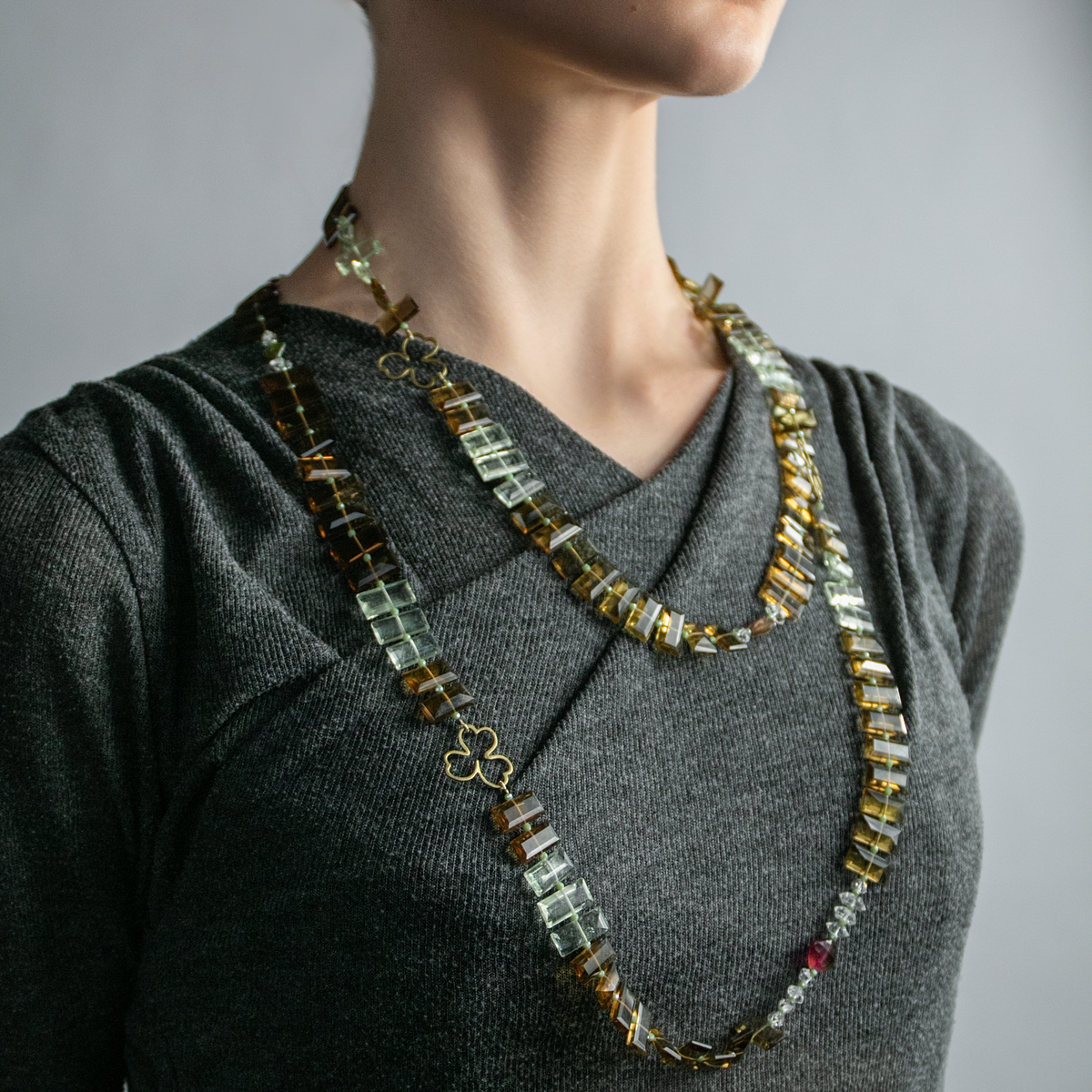 Clover Piano Key Necklace