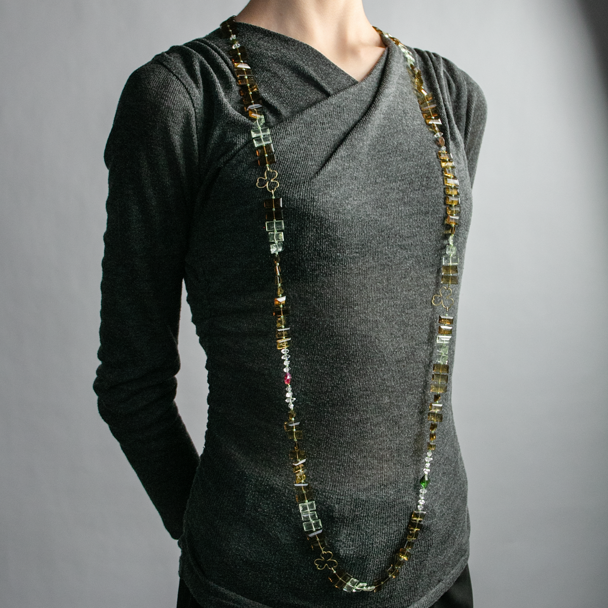 Clover Piano Key Necklace