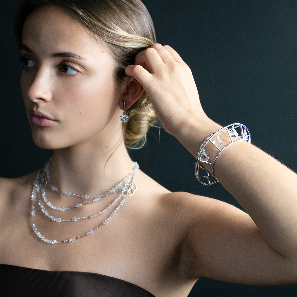 Crystal Cage Cuff