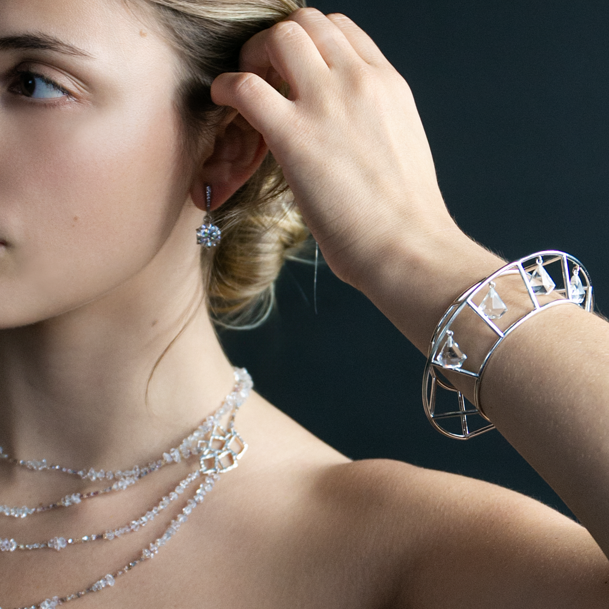 Crystal Cage Cuff