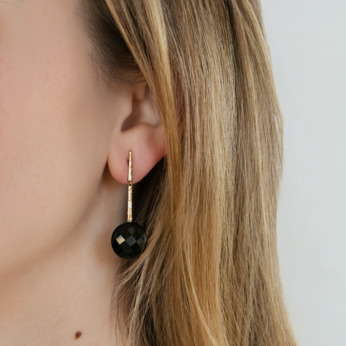 Diamond Georgette V with Black Onyx