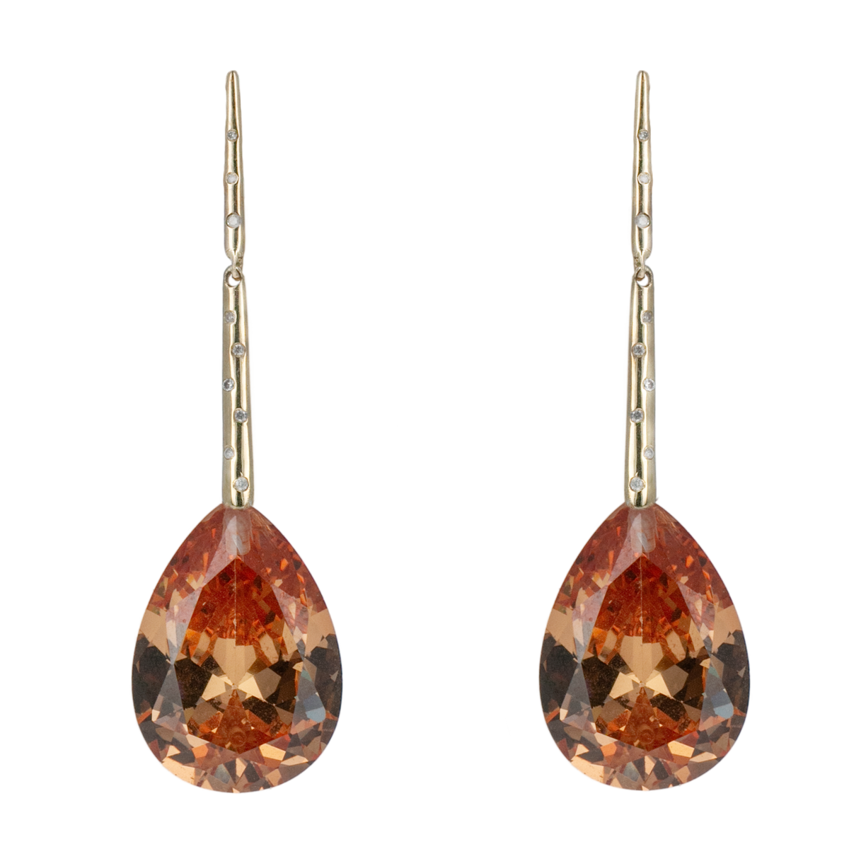 Diamond Georgette V with Mandarin Zircon