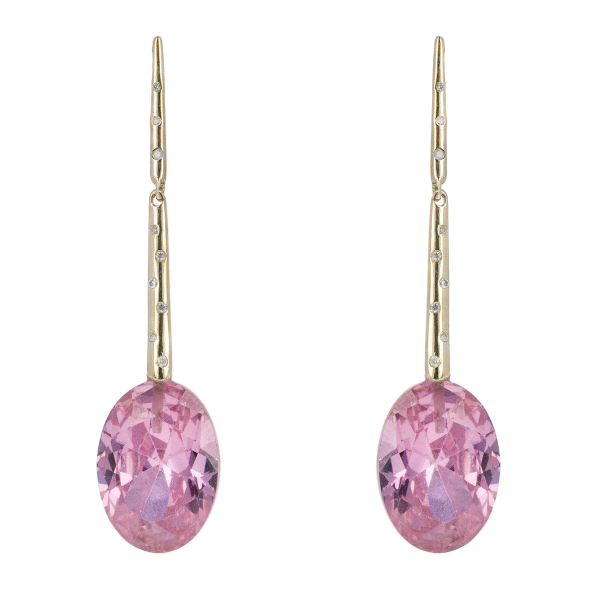 Diamond Georgette V with Pink Zircon
