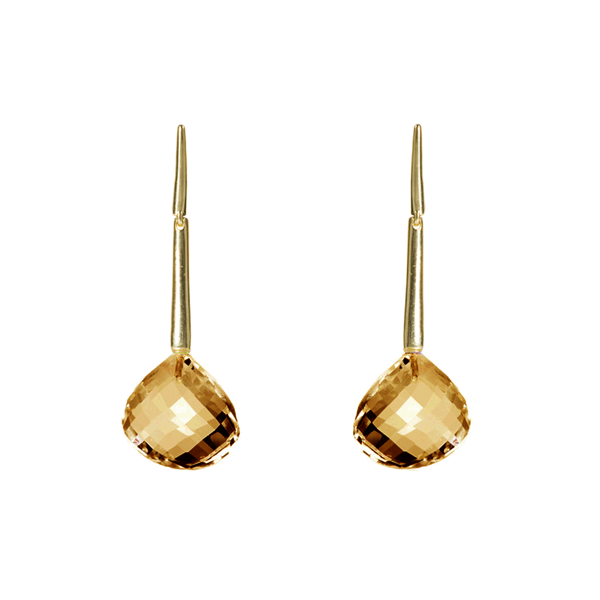 Whiskey Topaz Georgette Earrings