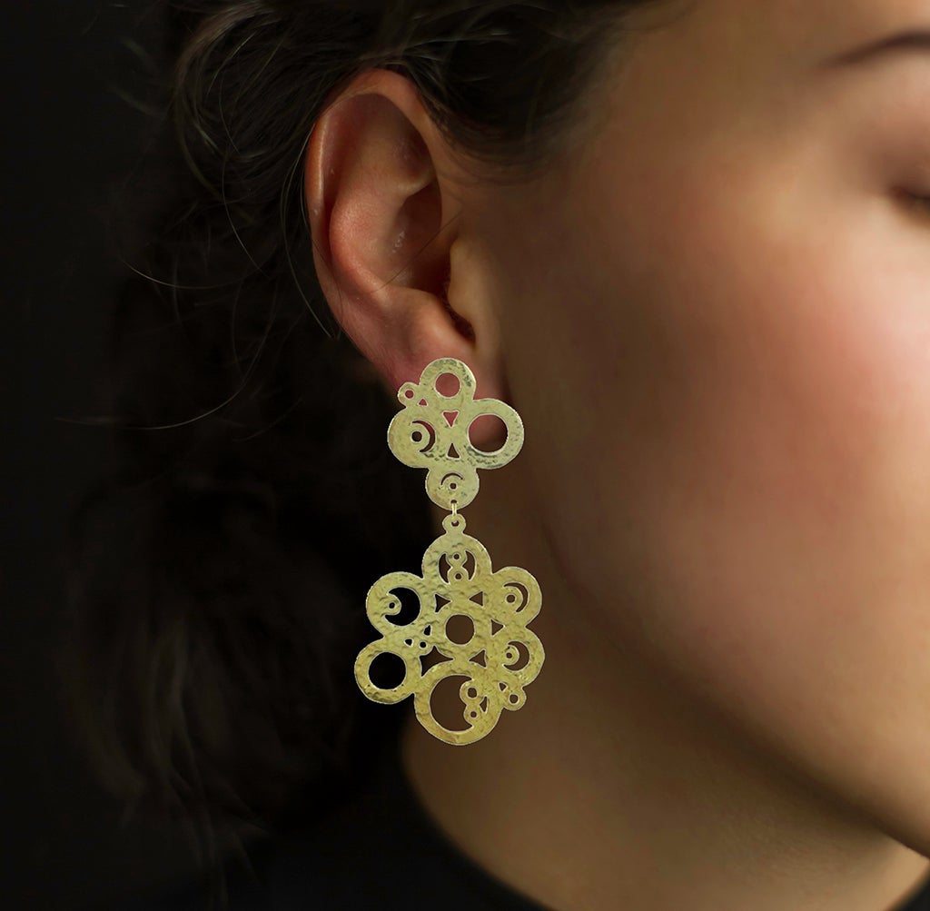 Vermeil Bubble Wand Earrings