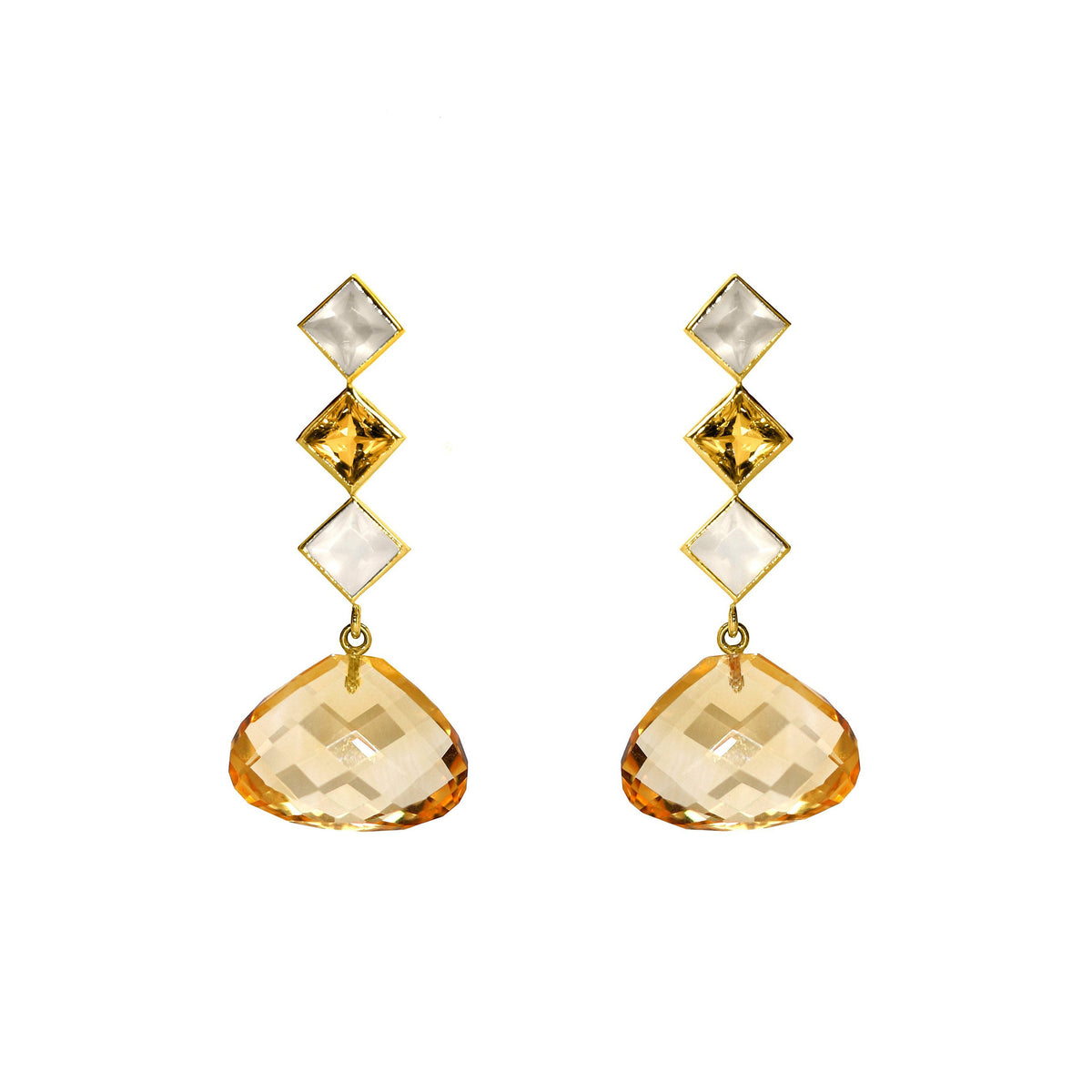 Triple Deco Earrings