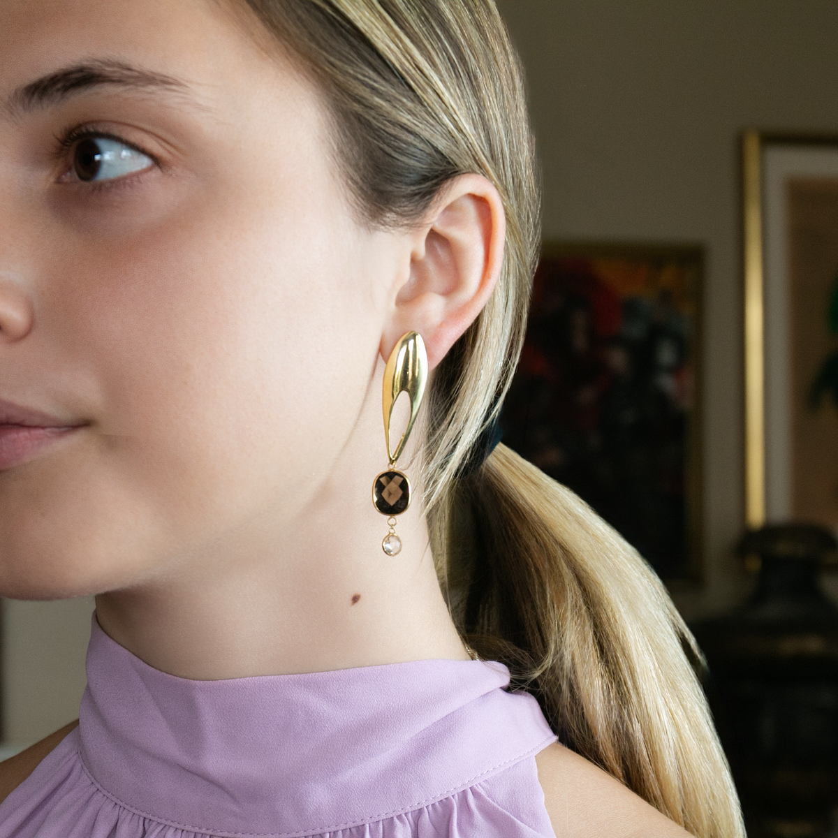 Edie Smoke Earrings