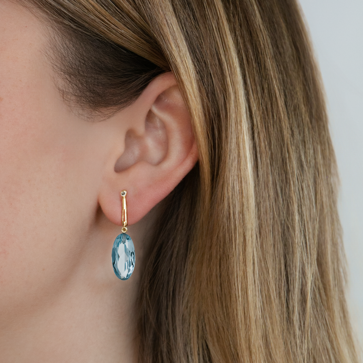 Georgie V with Blue Topaz