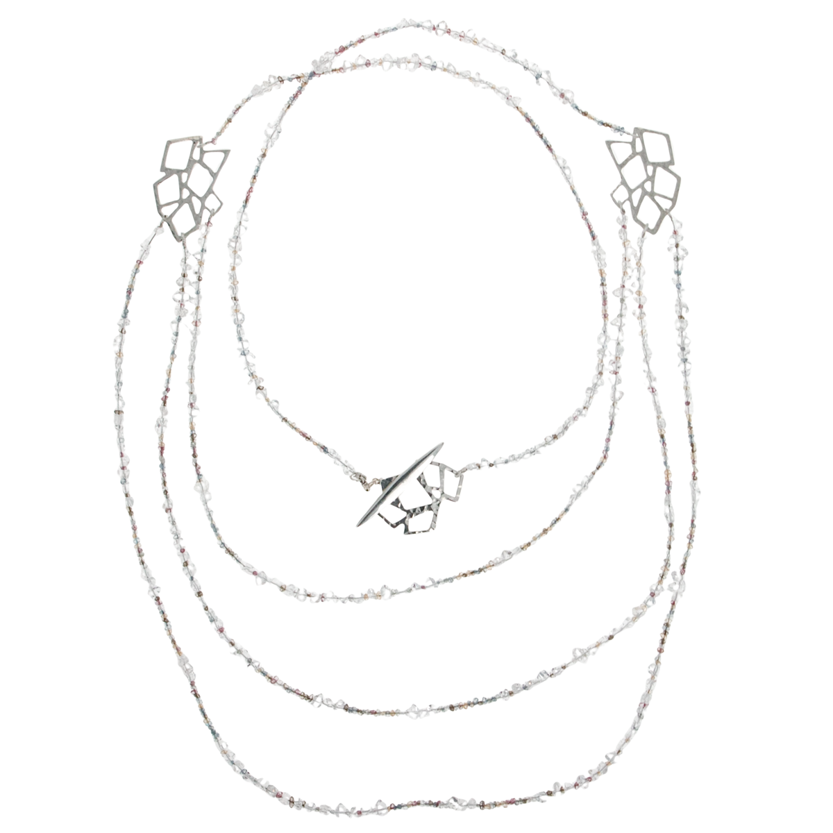 Glistening Silver Sidewalk Necklace