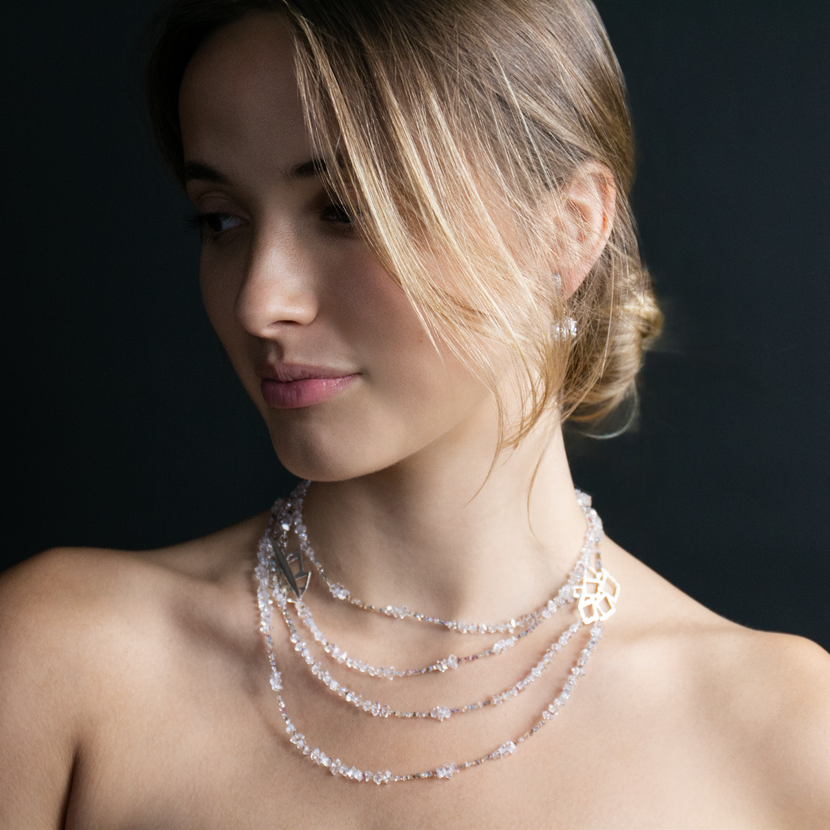 Glistening Silver Sidewalk Necklace