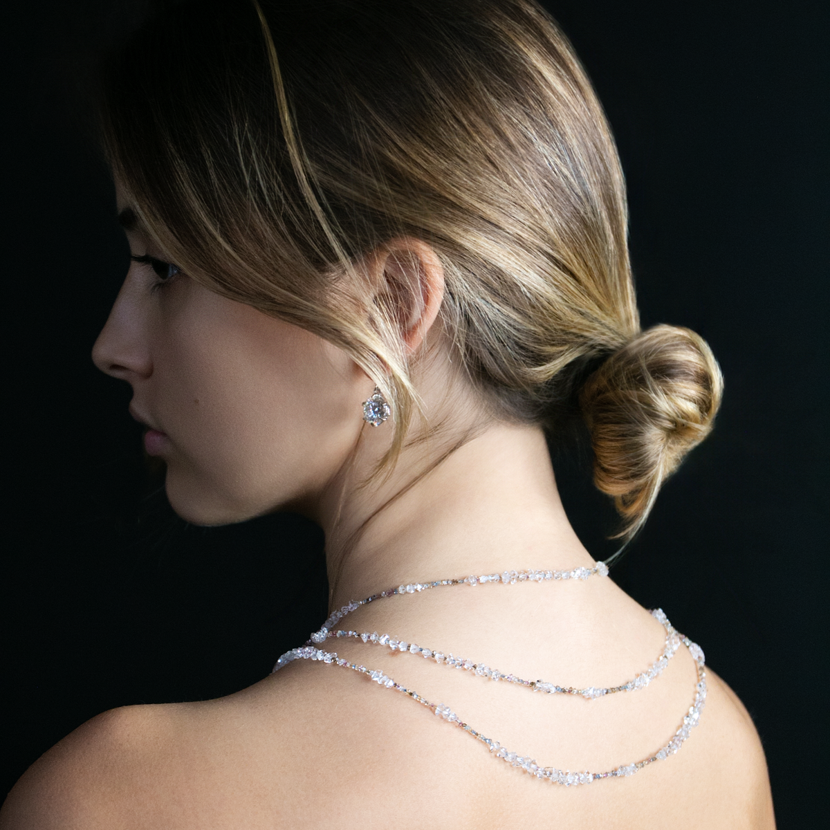Glistening Silver Sidewalk Necklace