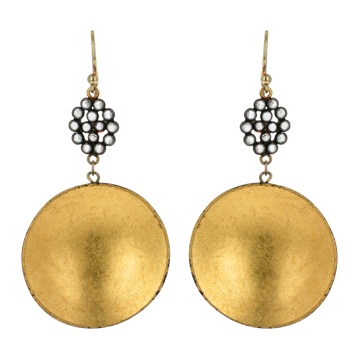 Golden Disc Earrings