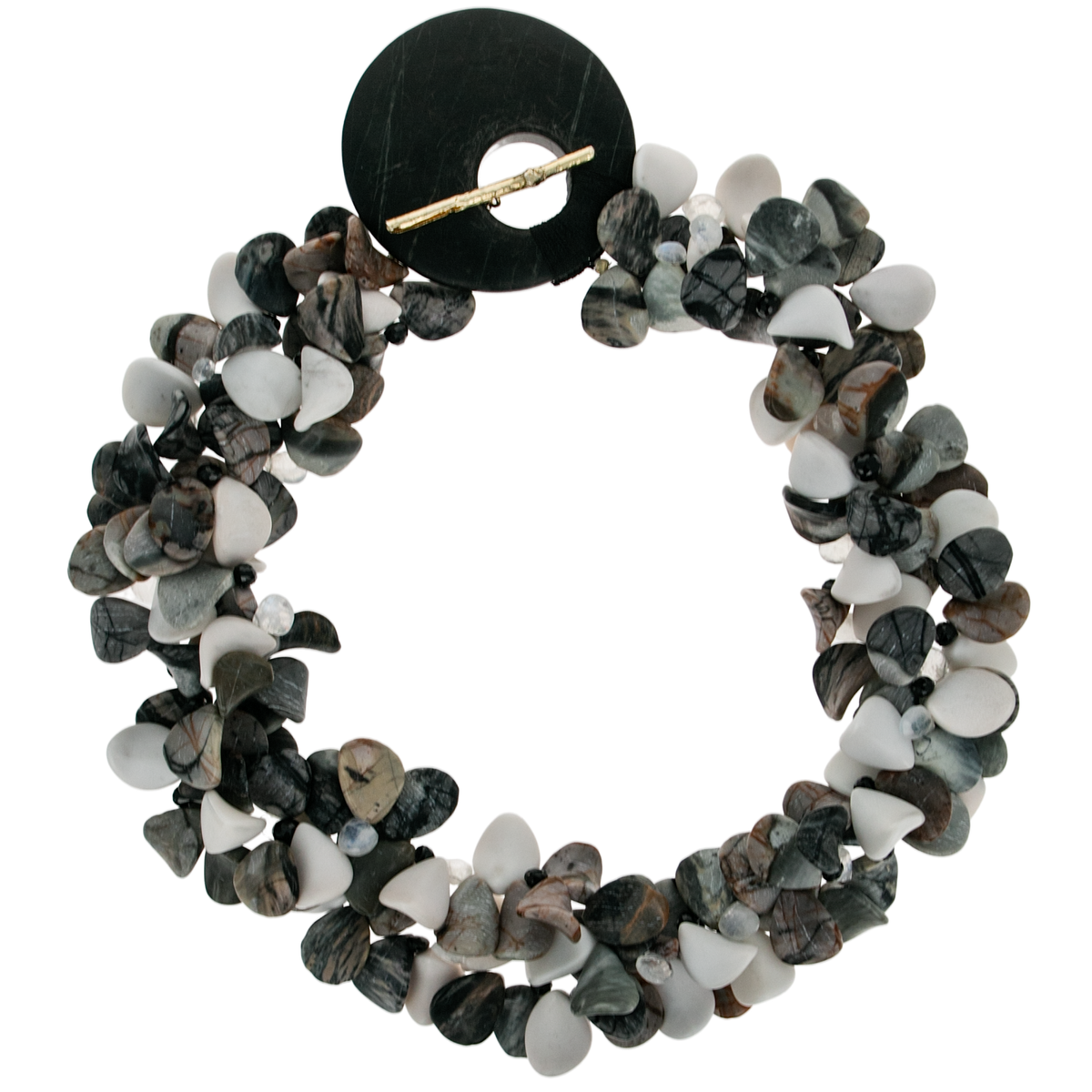 Jasper Petal Necklace