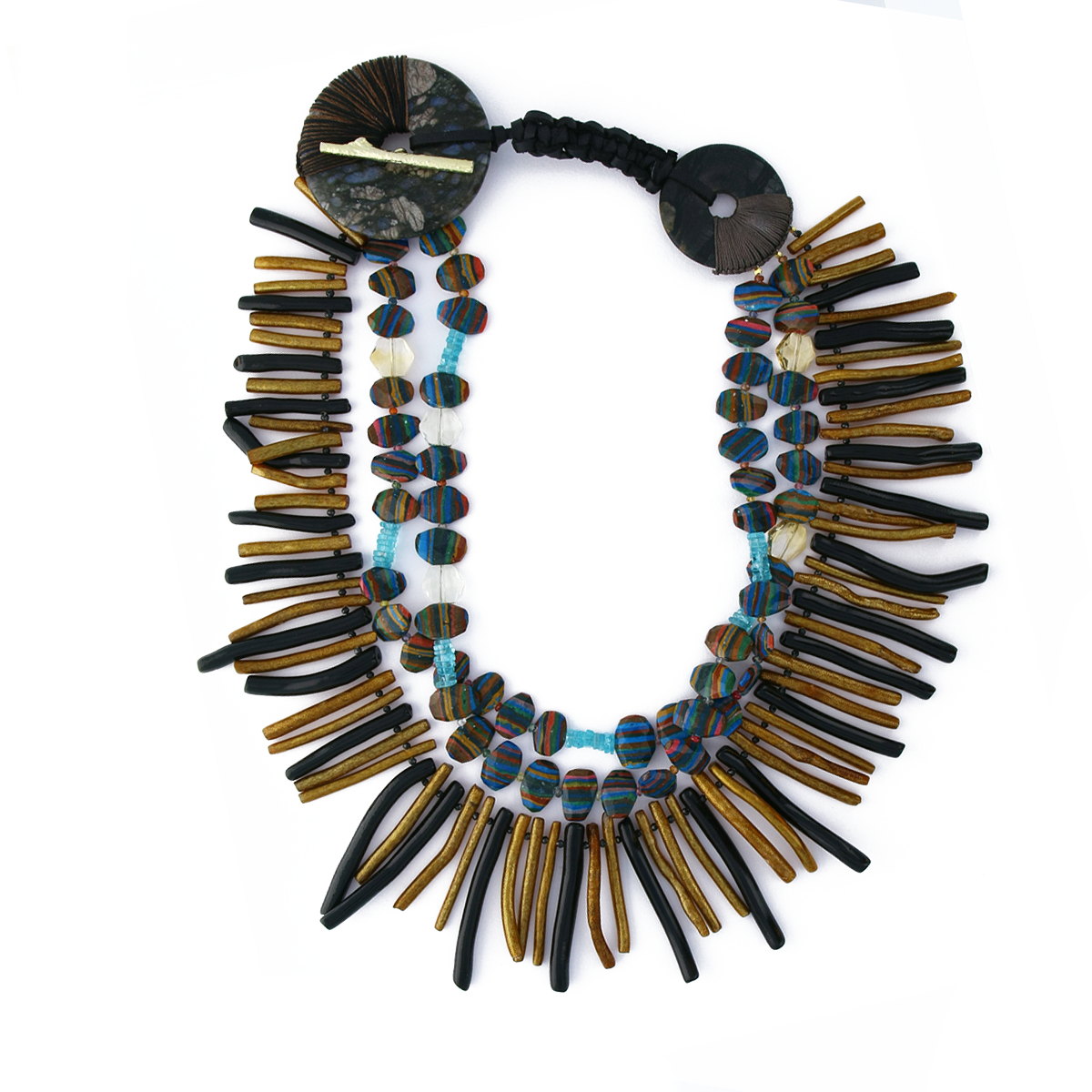 Load image into Gallery viewer, Matrix &amp;amp; Coral Necklace
