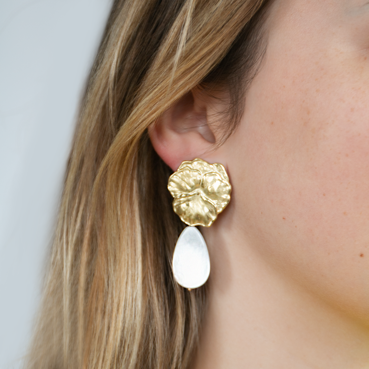 Pansy Earrings