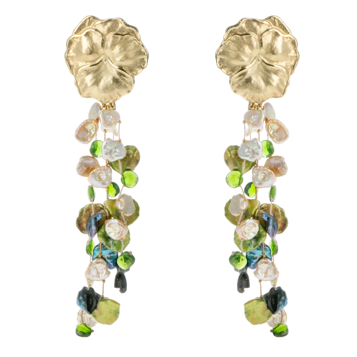 Pansy Garden Earrings