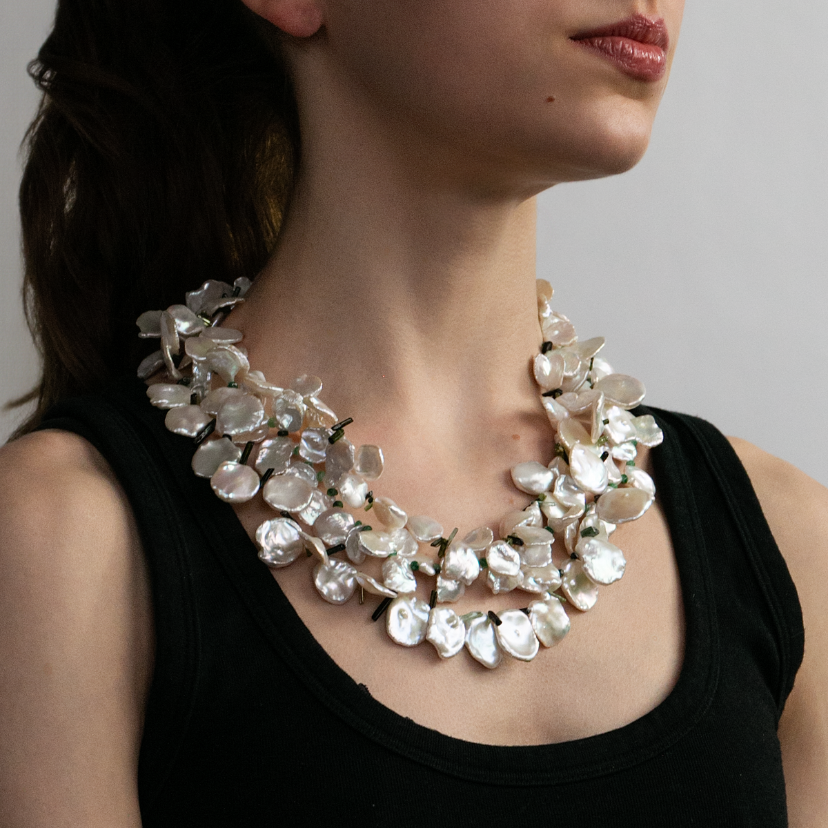 Pearl & Tourmaline Necklace