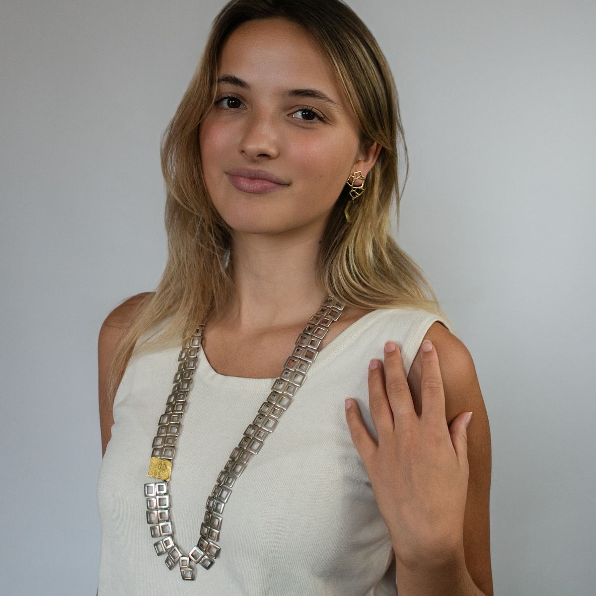 Squares Necklace & Belt