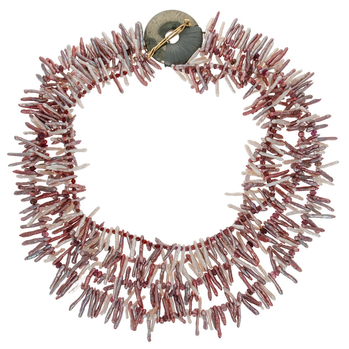Pink Medley Sticks & Stones Necklace