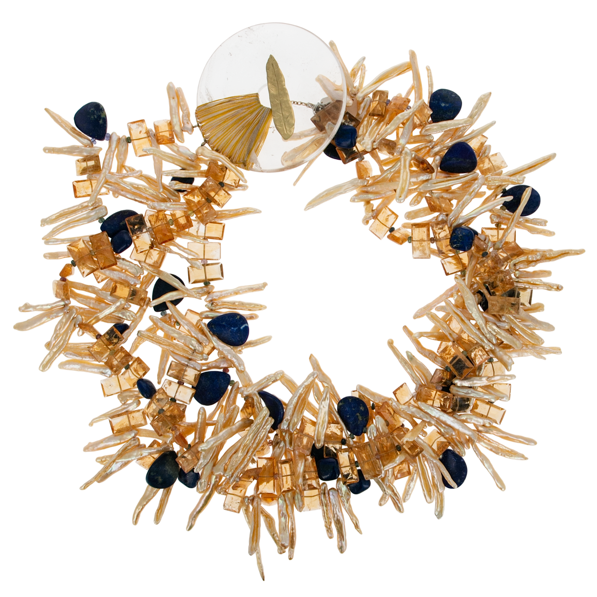 Golden Sticks & Stones Necklace