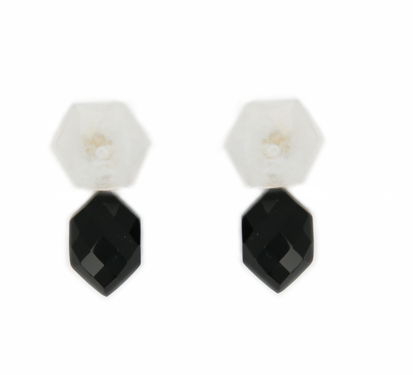Moonstone and Black Onyx Earrings
