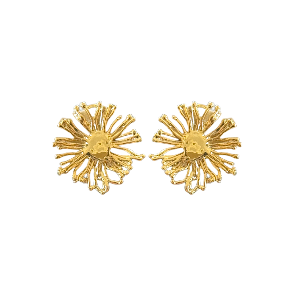 Single Burst Clip Earrings