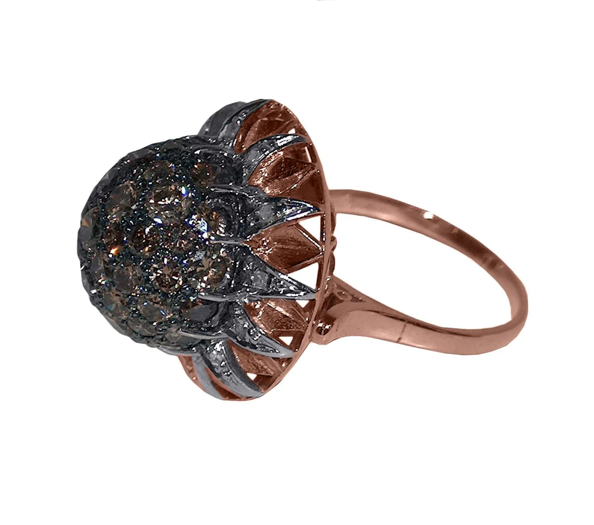 Vintage Rose Gold Diamond Ring