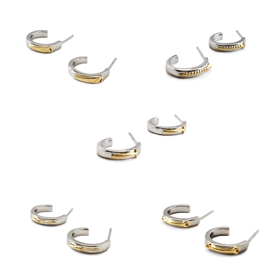 Empower Tool Huggie earrings by Pavé The Way® Jewelry