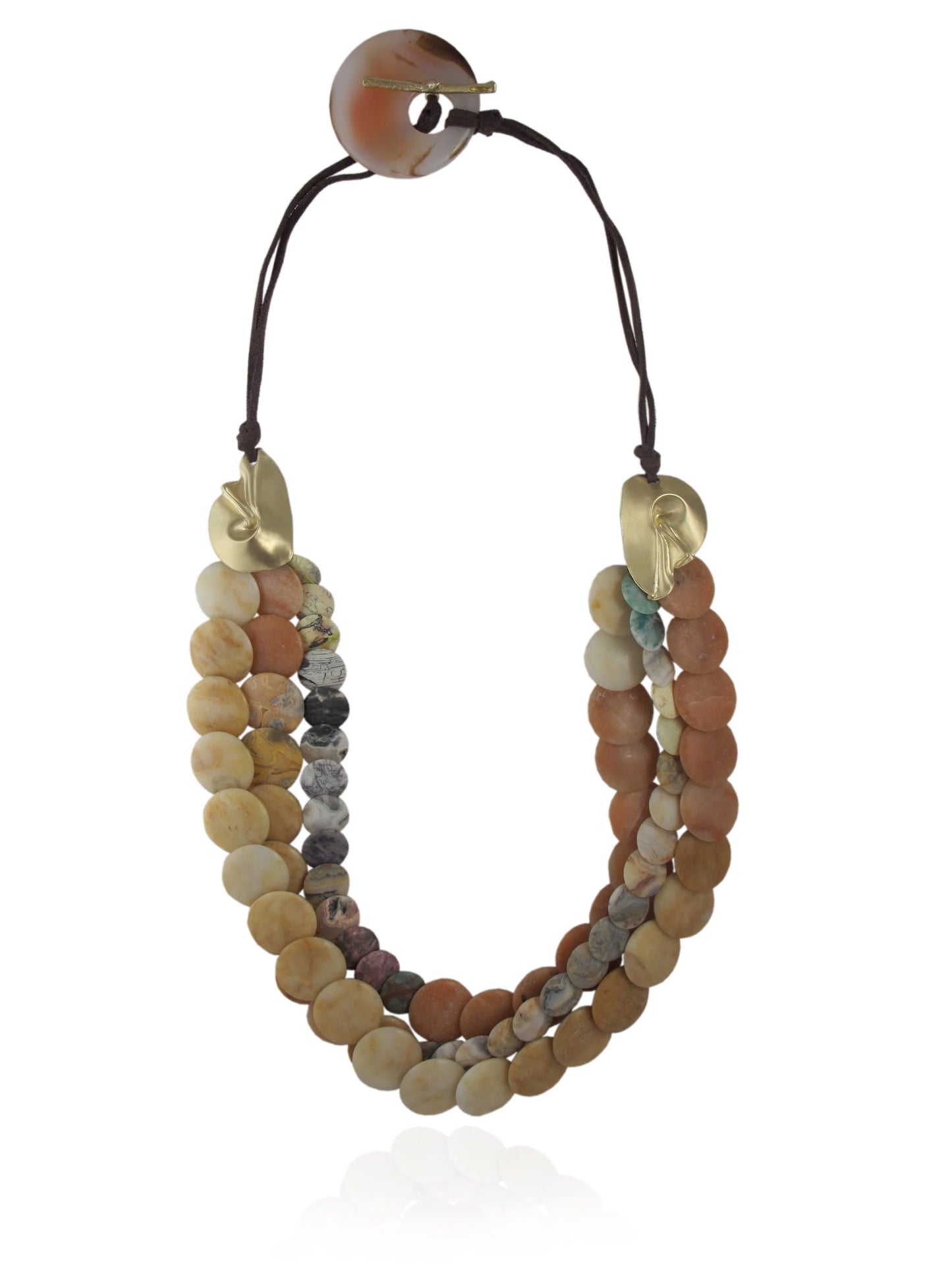 Agate & Leather Necklace