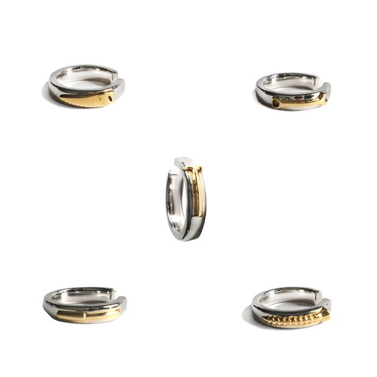 Band Together Ear Cuffs Midi Rings by Pavé The Way® Jewelry