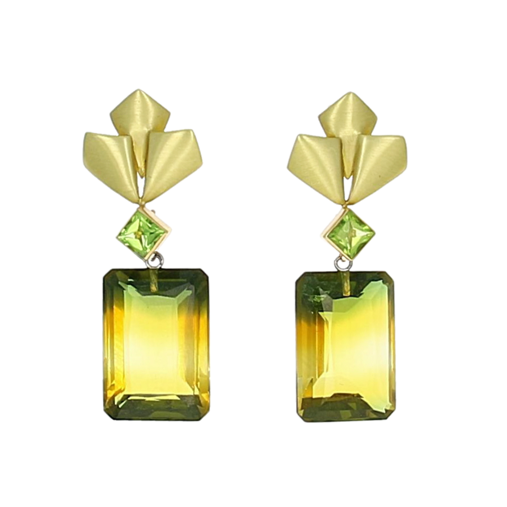 Barrymore Earrings with Detachable Ametrine Drops