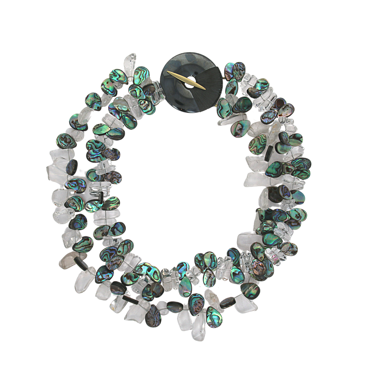 Abalone &amp; Rock Crystal Necklace II